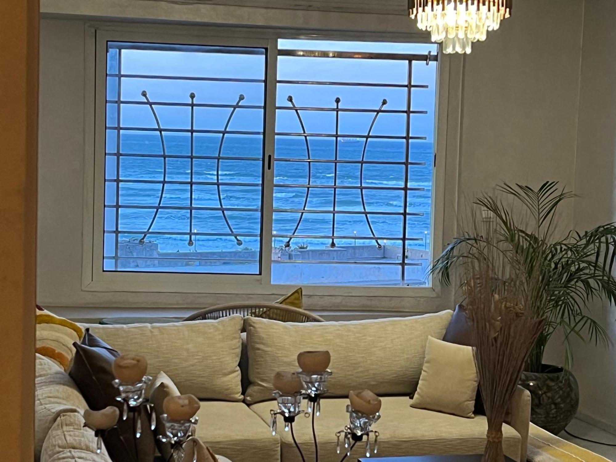 Bel Appartement Avec Une Belle Vue Sur La Grande Mosquee Hassan II Et La Mer คาซาบลังกา ภายนอก รูปภาพ